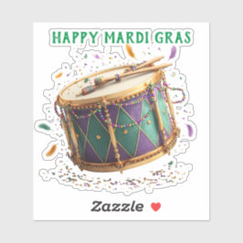 Adesivo Mardi Gras Festive Drum