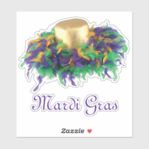 Adesivo Mardi Gras Hat Sticker
