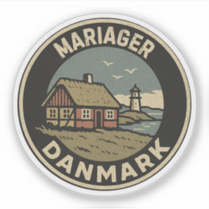 Adesivo Mariager, Dinamarca Danmark 