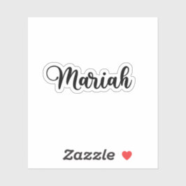 Adesivo Mariah Name - Caligrafia manuscrita
