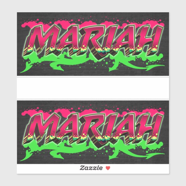 Adesivo Mariah Vorname Name Graffiti Aufkleber Sticker (Folha)