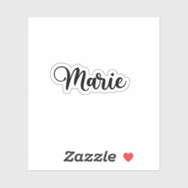 Adesivo Marie Name - Caligrafia manuscrita