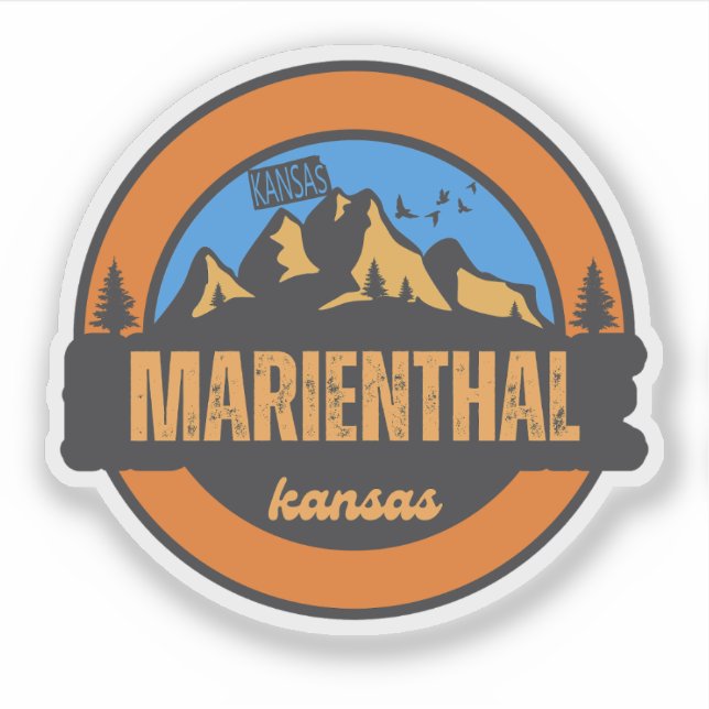 Adesivo Marienthal, Kansas (Frente)