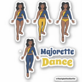 Adesivo Marinho Amarelo dos Dancers de Alteração Rápida