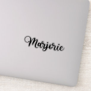 Adesivo Marjorie Name - Caligrafia manuscrita