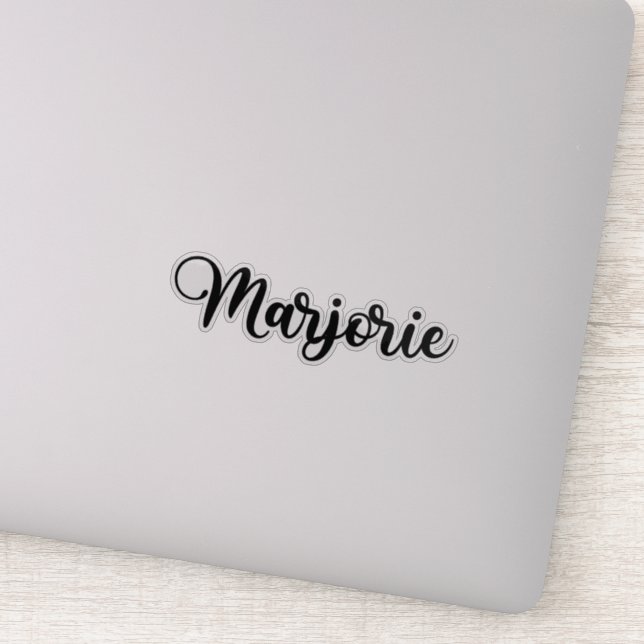 Adesivo Marjorie Name - Caligrafia manuscrita (Detalhe)
