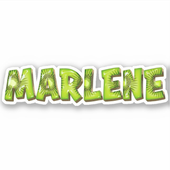 Adesivo Marlene Name Kiwi Design Aufkleber Sticker (Frente)
