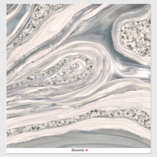 Adesivo mármore líquido e cristal de cinzas - pérolas e pr