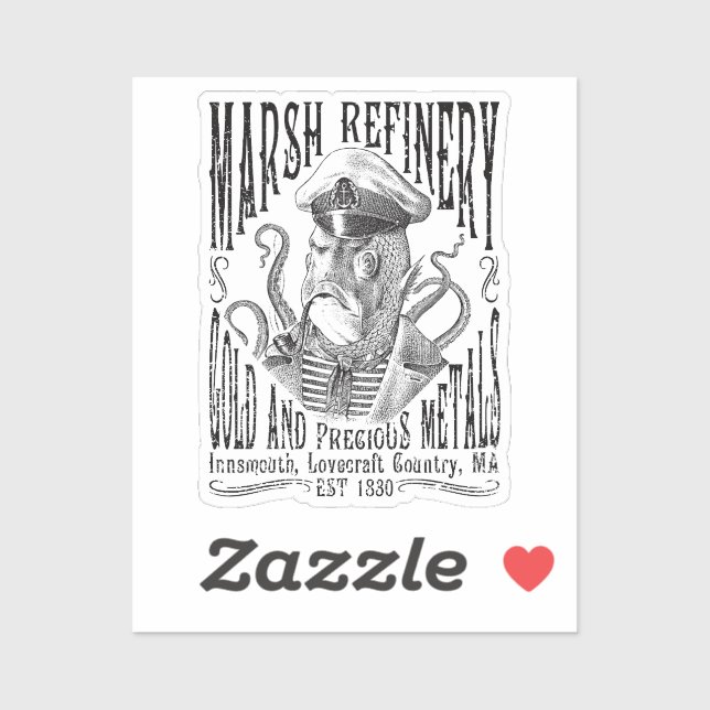 Adesivo Marsh Refining Company Innsmouth Lovecraft (Folha)