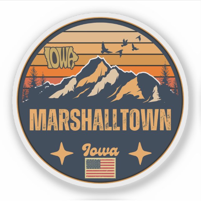 Adesivo Marshalltown (Iowa) (Frente)
