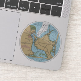 Adesivo Marthas Vineyard e Chappaquiddick Chart