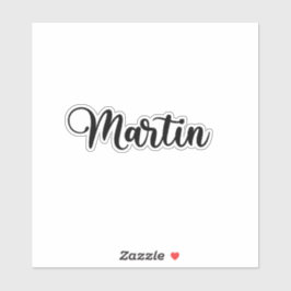 Adesivo Martin Name - Caligrafia manuscrita