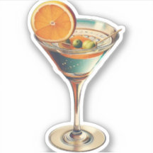 Martini futurística da idade espacial atômica do m