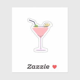 Adesivo Martini rosa