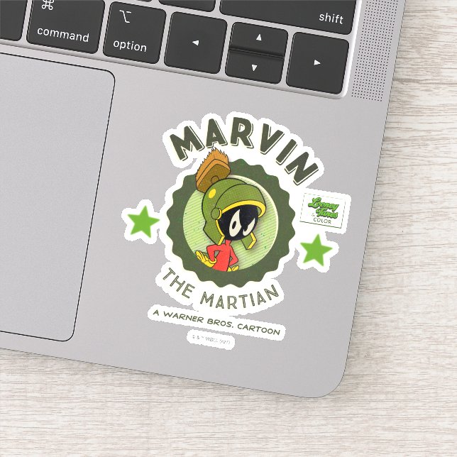 Adesivo MARVIN O Cartão de Lobby Retro MARTIAN™ (Detalhe)