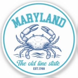 Adesivo Maryland Old Line State Gift for Nature Lover