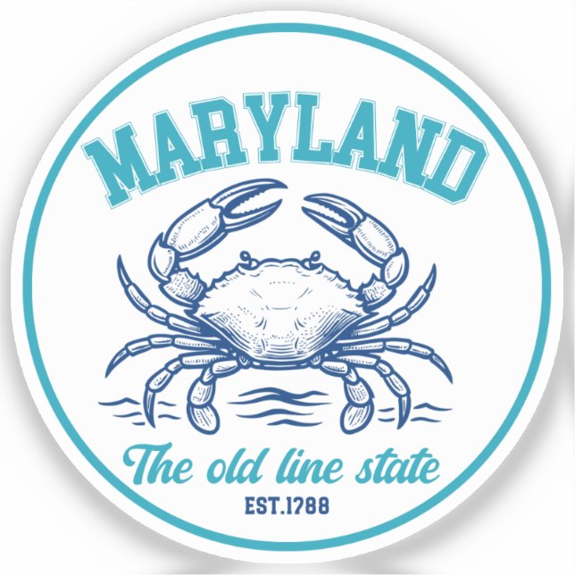Adesivo Maryland Old Line State Gift for Nature Lover (Frente)