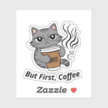 Mas primeiro, café - personalizado do Cat Lover