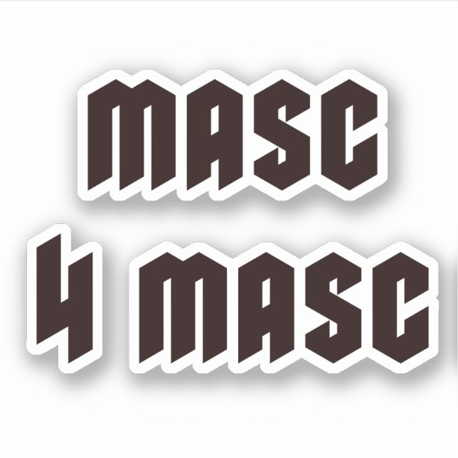 Adesivo Masc 4 Masc (Frente)