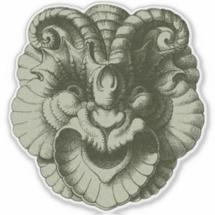 Adesivo Máscara de Gárgula 4