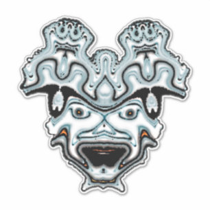 Adesivo Máscara de Monstro