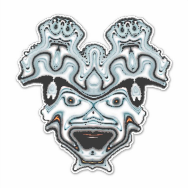 Adesivo Máscara de Monstro (Frente)