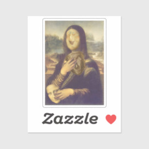 Adesivo Máscara Mona Lisa Indecida
