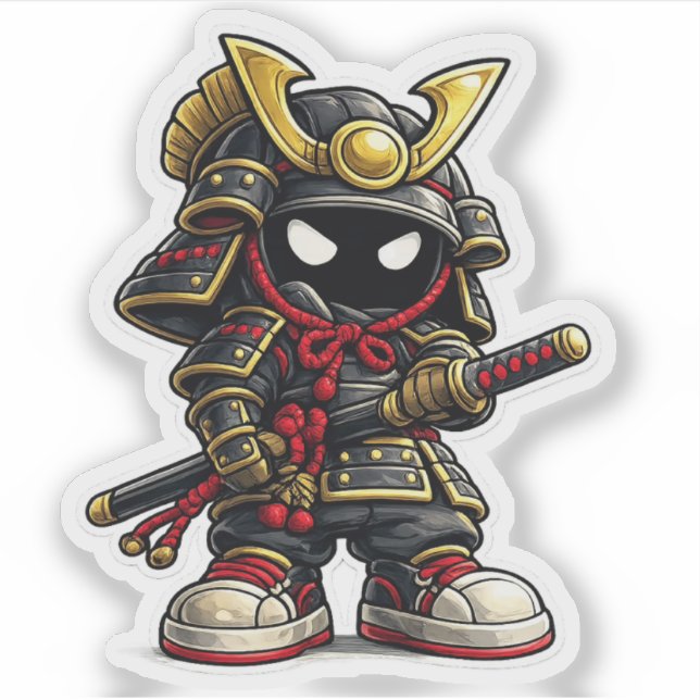 Adesivo Mascote Bushi Do (Frente)