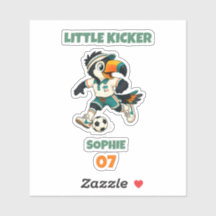 Mascote de Futebol Customizado Little Kicker Tucan
