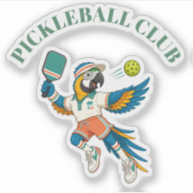 Mascote do Clube de Pickleball Personalizado para