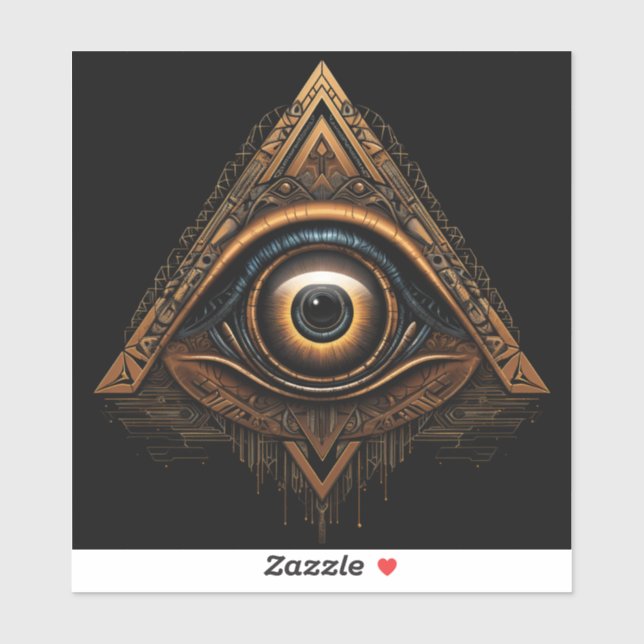 Adesivo Masonic All Observing (Folha)