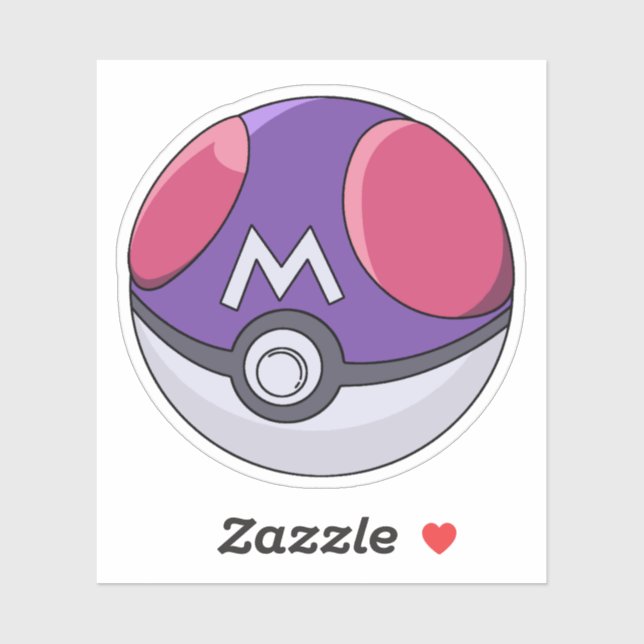 Adesivo Master Ball Pokemon (Folha)