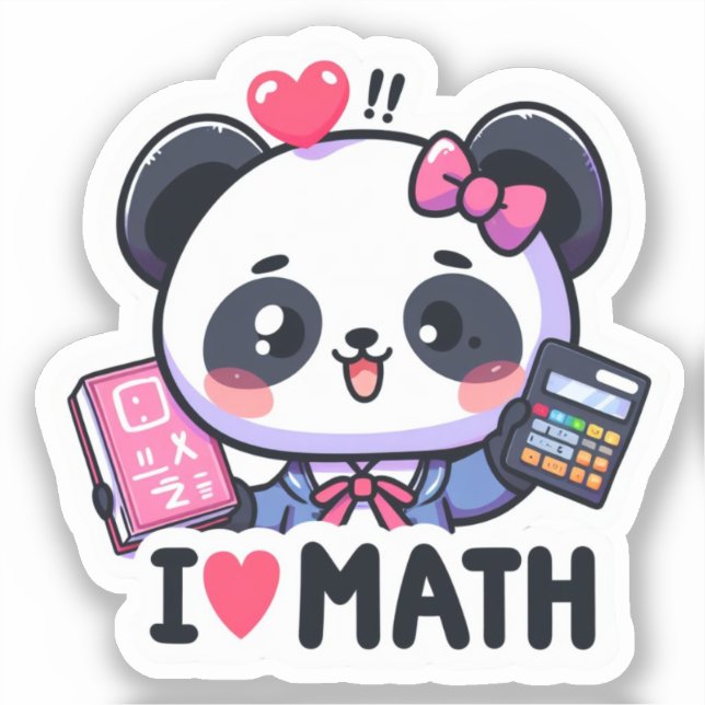 Adesivo Math Whiz Panda (Frente)