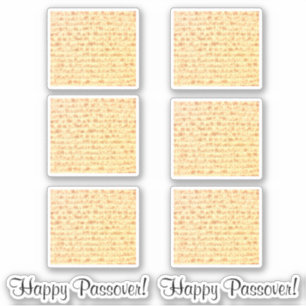 Adesivo Matzo Passover Afikoman Custom-Cut Vinyl Sticke