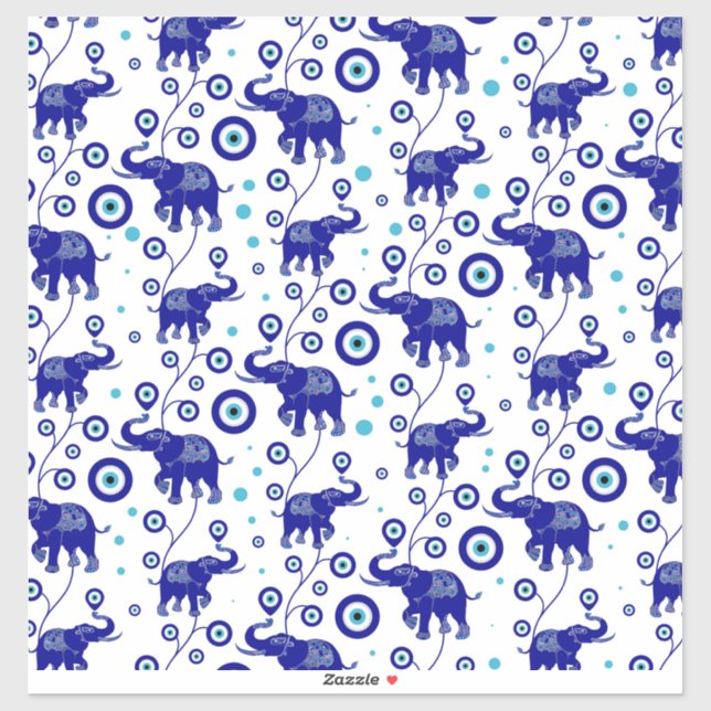 Adesivo Mau Elephant Good Luck amulet (Folha)