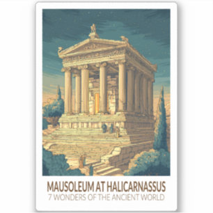 Adesivo Mausoléu de Halicarnasso 7 Maravilhas do Mundo