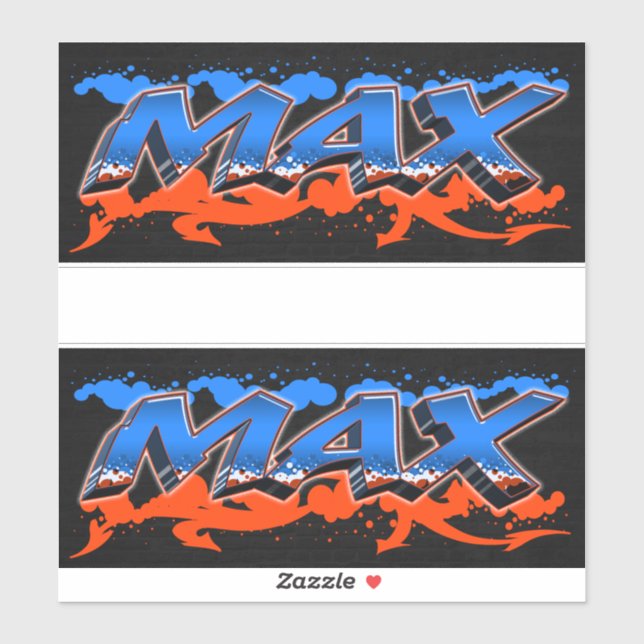 Adesivo Max Vorname Name Graffiti Aufkleber Sticker (Folha)