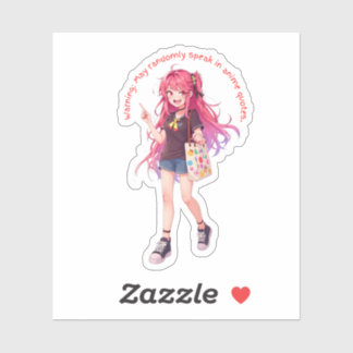 Adesivo May randomly speak in anime quotes