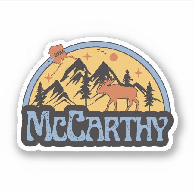 Adesivo McCarthy, Alasca (Frente)