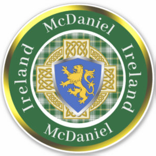 Adesivo McDaniel Shield & Celtic Cross Personalizado