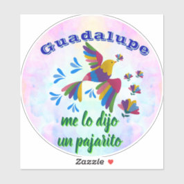 Adesivo "Me lo dijo un pajarito" personalizable