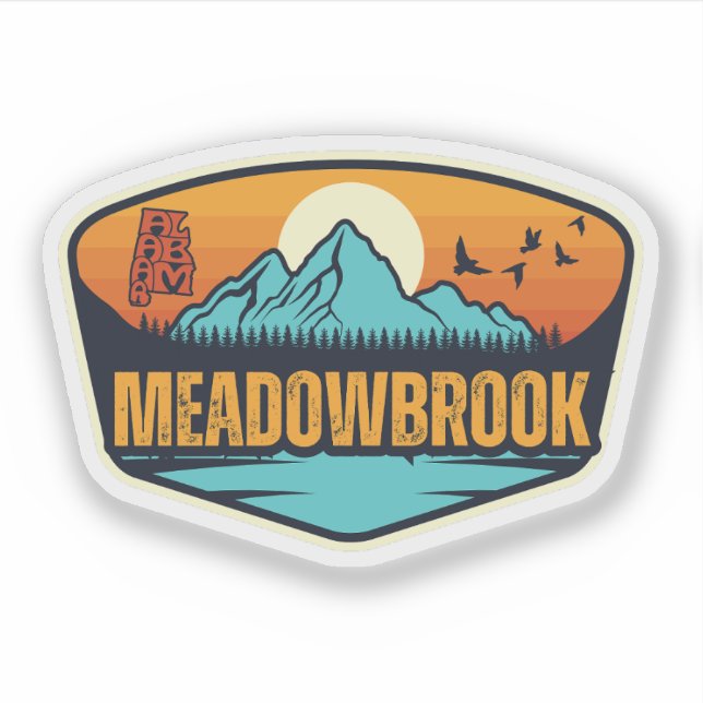 Adesivo Meadowbrook, Alabama (Frente)