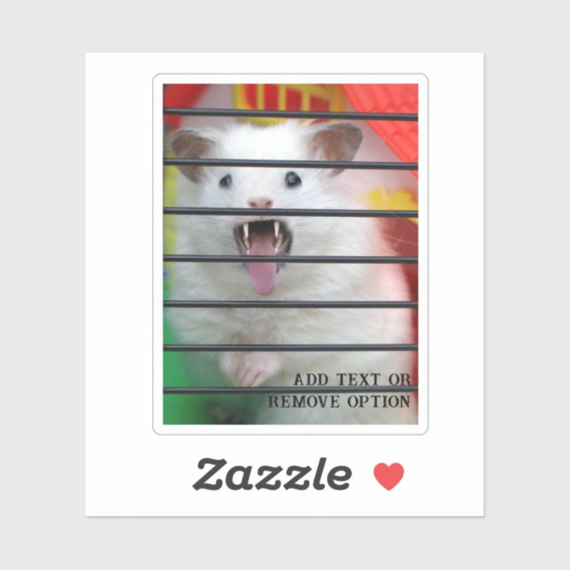 Adesivo Mean Hamster (Folha)