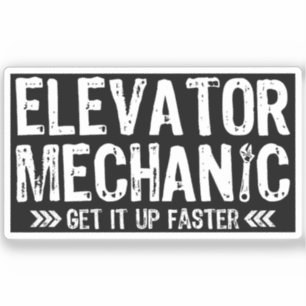Adesivo Mecânica do elevador ganha mais rápido presente do