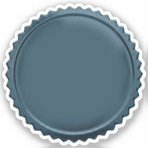 Adesivo Medalha de Prêmio Estrela em Folha de Aço Azul 3D