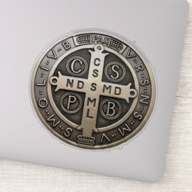 Adesivo medalla de San Benito (Detalhe)
