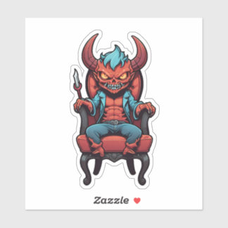 Adesivo Média de julgamento demônio