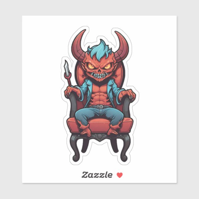 Adesivo Média de julgamento demônio (Folha)