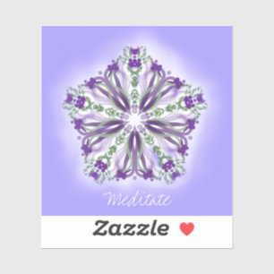 Adesivo *~* Meditação Light Star Mandala Vinyl Sticker