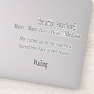 Adesivo Medusa awaynowe Horror 3MMHead Bphrases Diecut 25